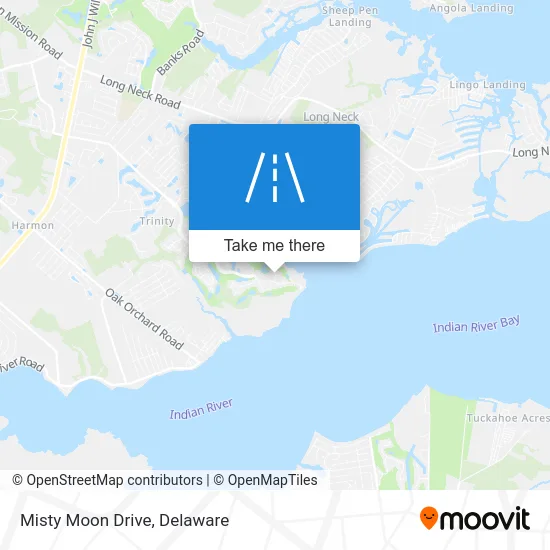 Misty Moon Drive map