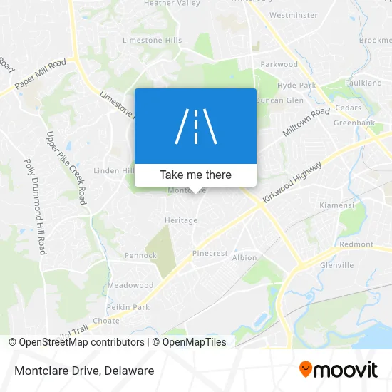 Montclare Drive map