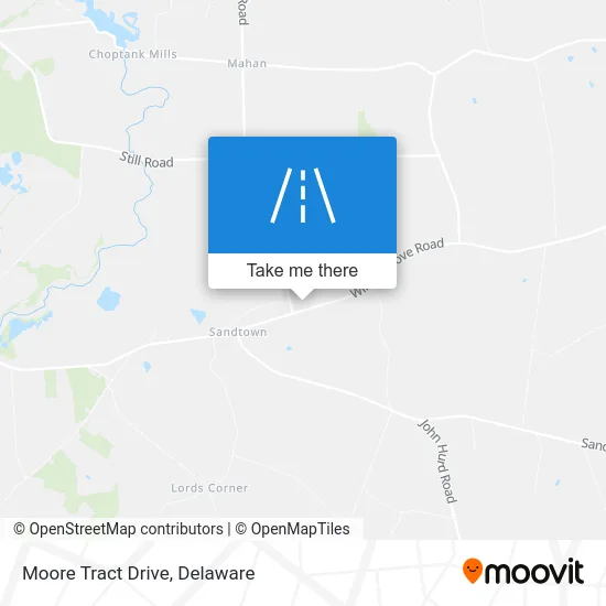 Moore Tract Drive map