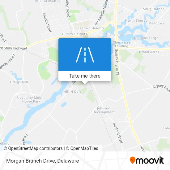 Morgan Branch Drive map