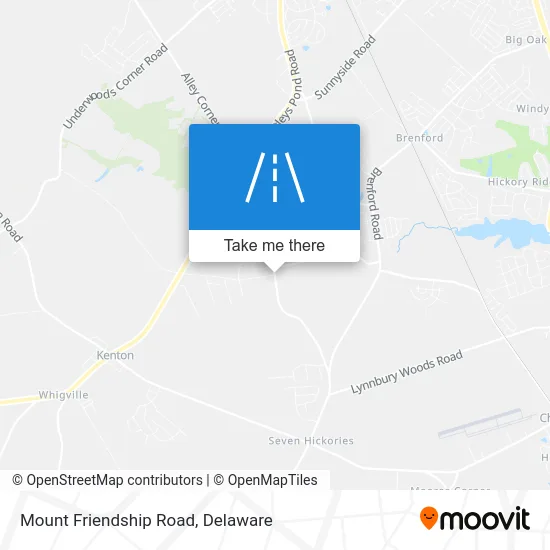 Mount Friendship Road map