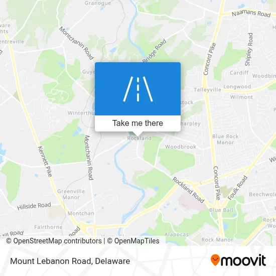 Mount Lebanon Road map