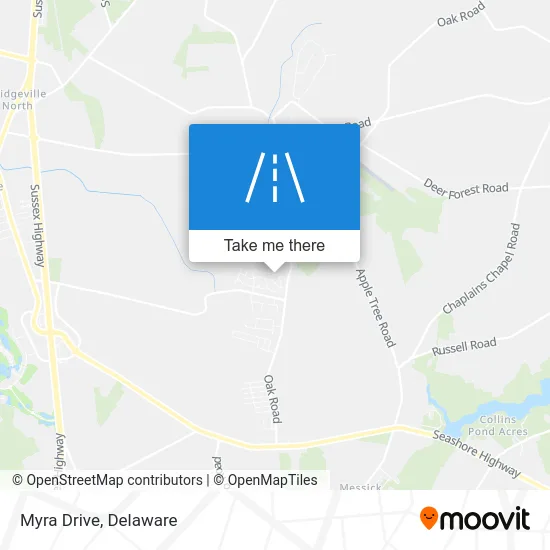 Myra Drive map
