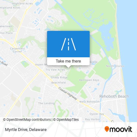 Mapa de Myrtle Drive