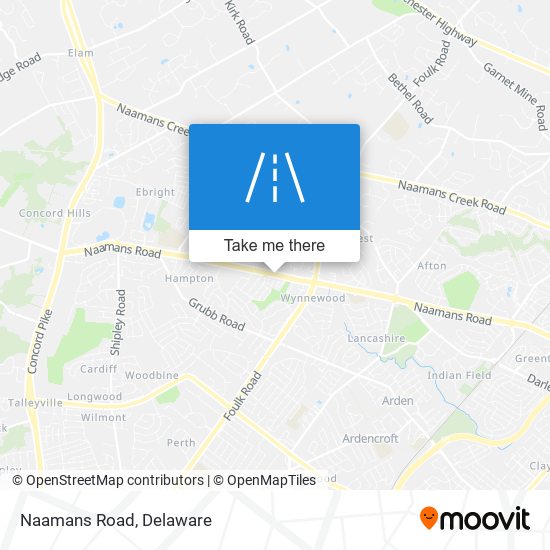 Mapa de Naamans Road