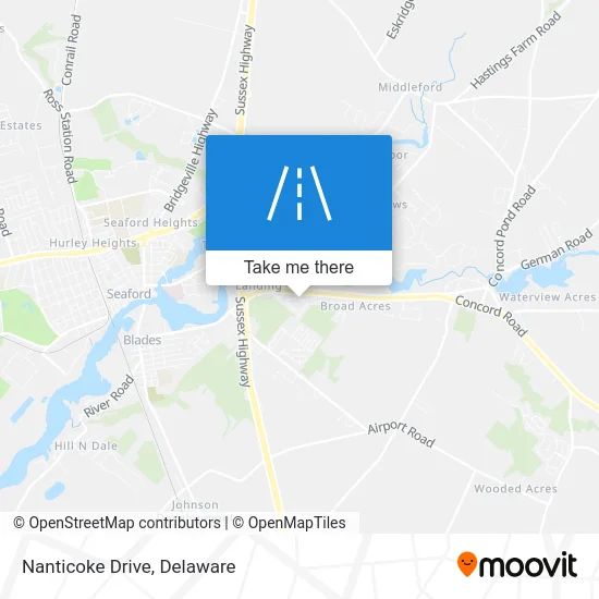 Nanticoke Drive map
