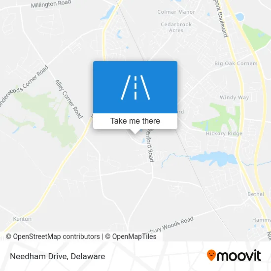 Needham Drive map