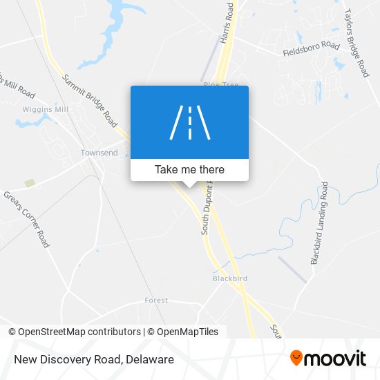 Mapa de New Discovery Road