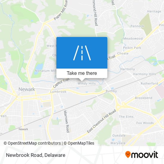 Newbrook Road map