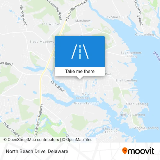 North Beach Drive map