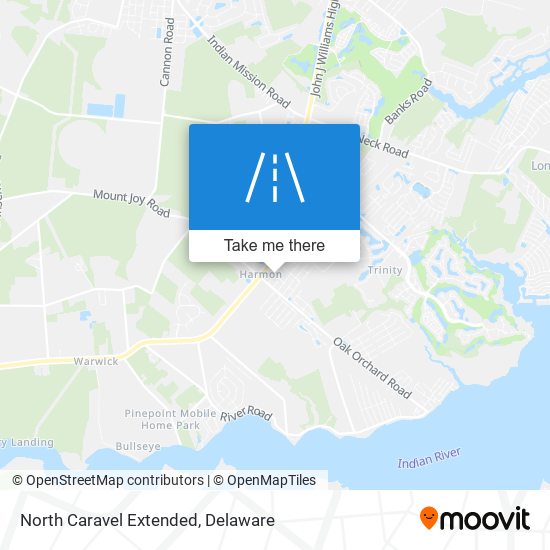 North Caravel Extended map