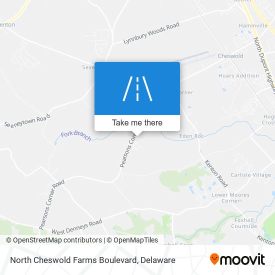 Mapa de North Cheswold Farms Boulevard