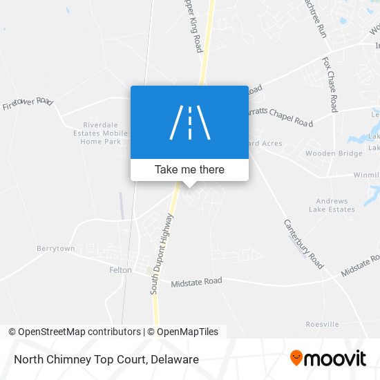 North Chimney Top Court map