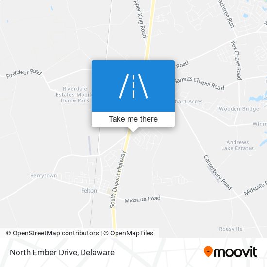 North Ember Drive map