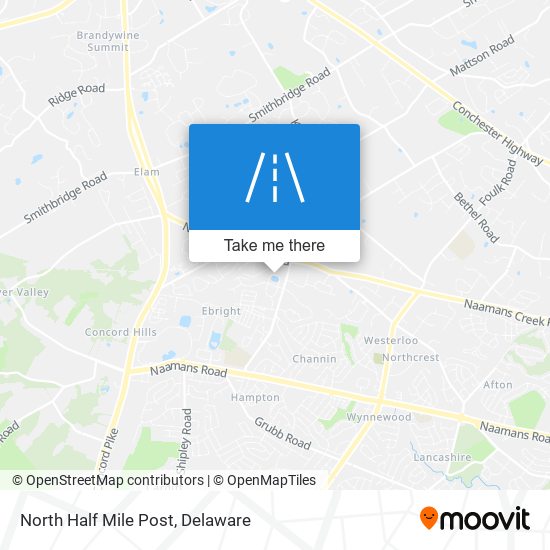 North Half Mile Post map
