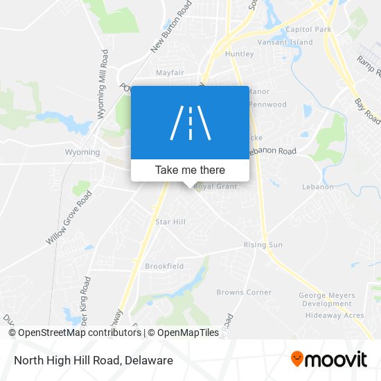 North High Hill Road map