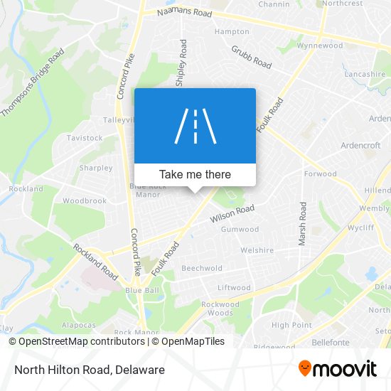 Mapa de North Hilton Road