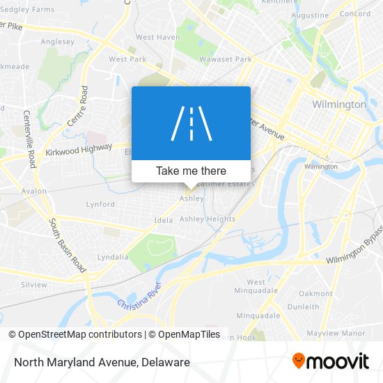 North Maryland Avenue map