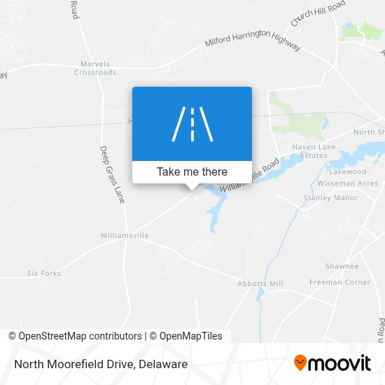 North Moorefield Drive map