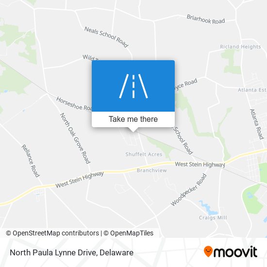 North Paula Lynne Drive map