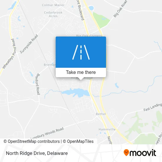 North Ridge Drive map