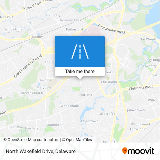 North Wakefield Drive map