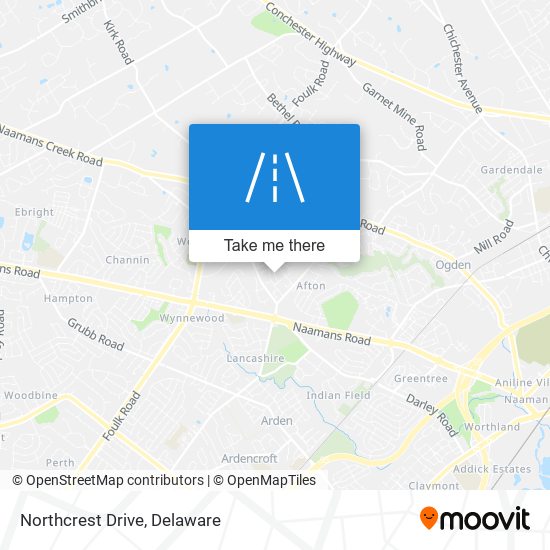 Mapa de Northcrest Drive