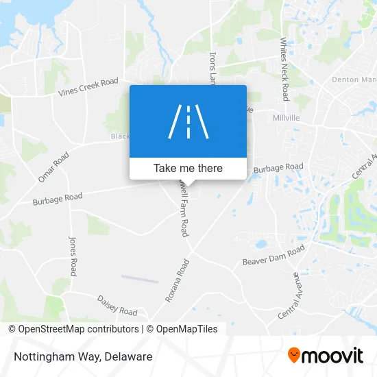 Nottingham Way map