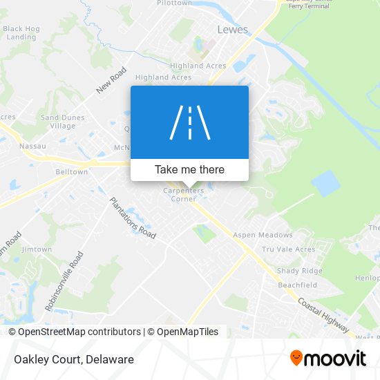 Mapa de Oakley Court