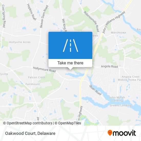 Mapa de Oakwood Court