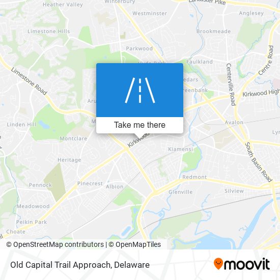 Old Capital Trail Approach map