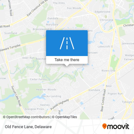 Mapa de Old Fence Lane