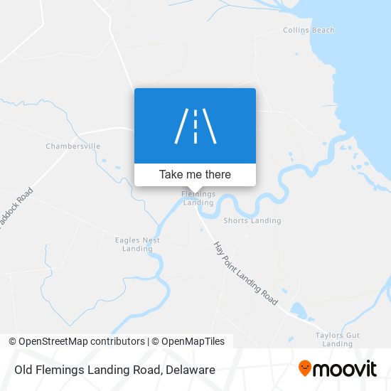 Old Flemings Landing Road map