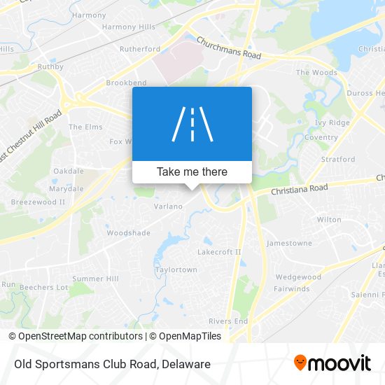 Mapa de Old Sportsmans Club Road