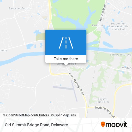 Old Summit Bridge Road map