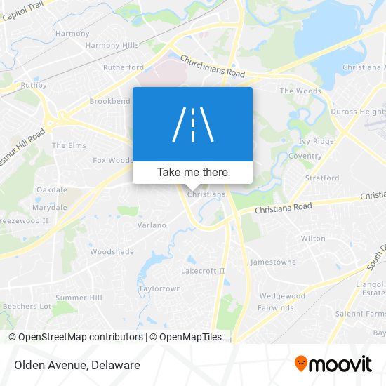 Mapa de Olden Avenue