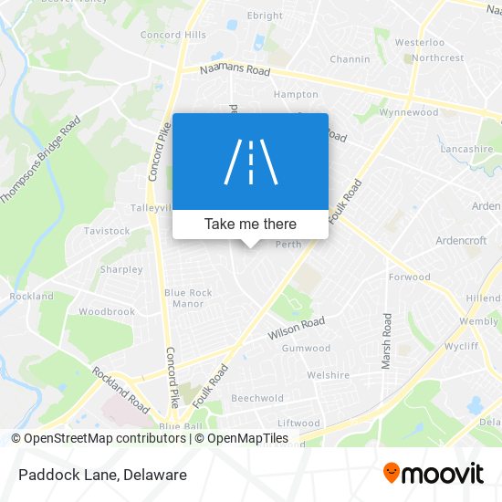 Mapa de Paddock Lane