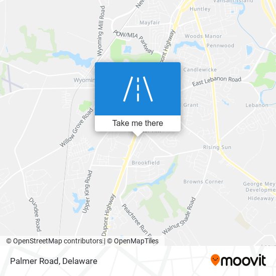 Mapa de Palmer Road