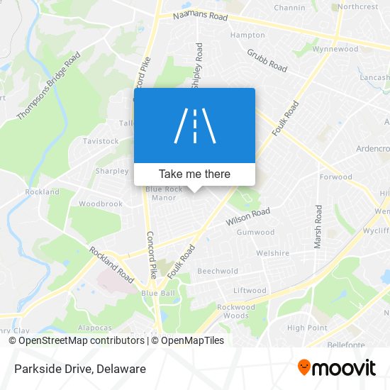 Parkside Drive map