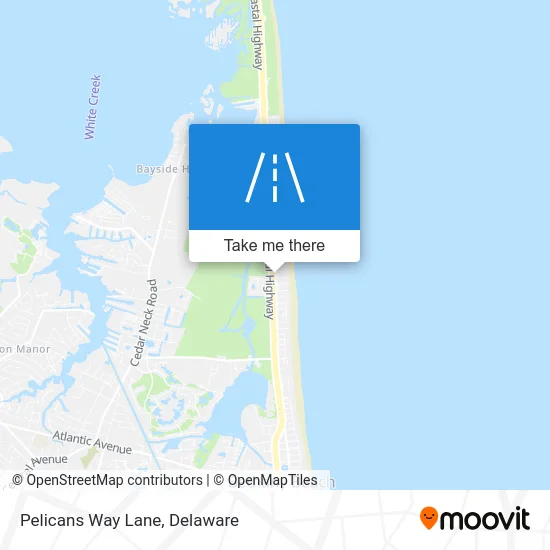 Pelicans Way Lane map