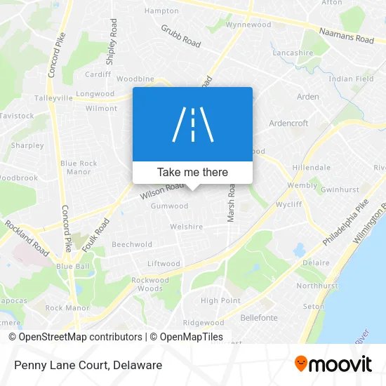 Mapa de Penny Lane Court