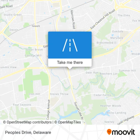 Peoples Drive map