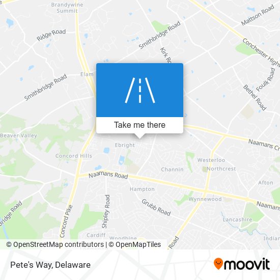 Mapa de Pete's Way