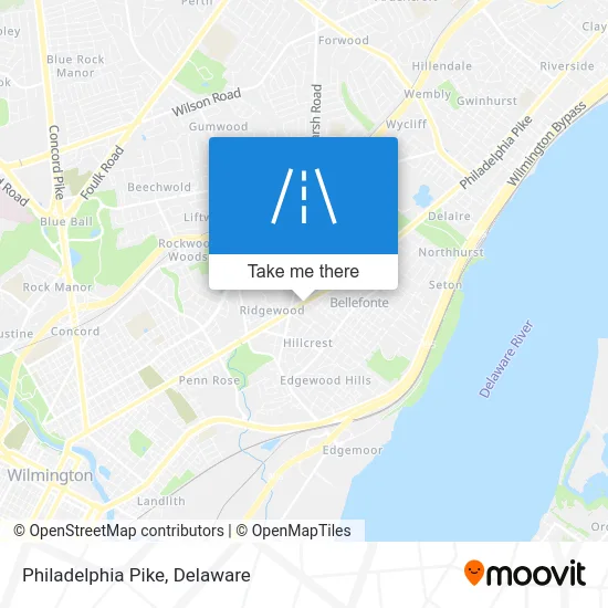 Philadelphia Pike map