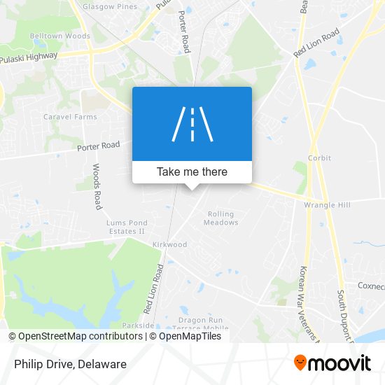 Mapa de Philip Drive