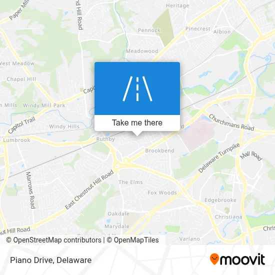 Piano Drive map