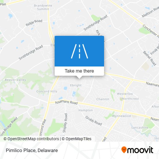 Mapa de Pimlico Place