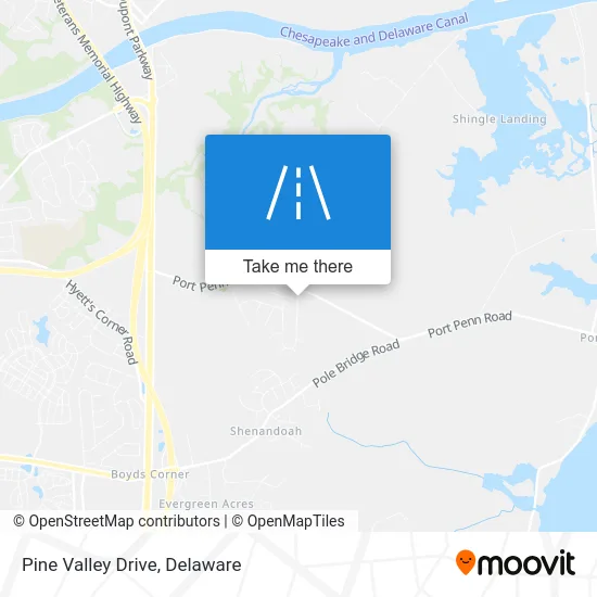 Pine Valley Drive map