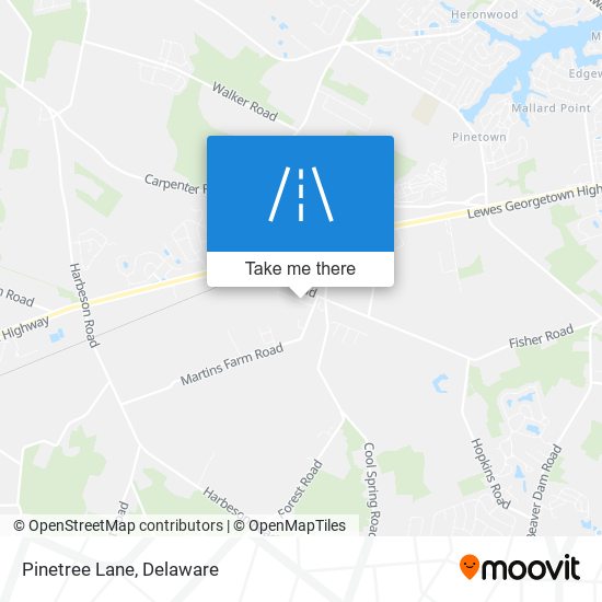 Mapa de Pinetree Lane