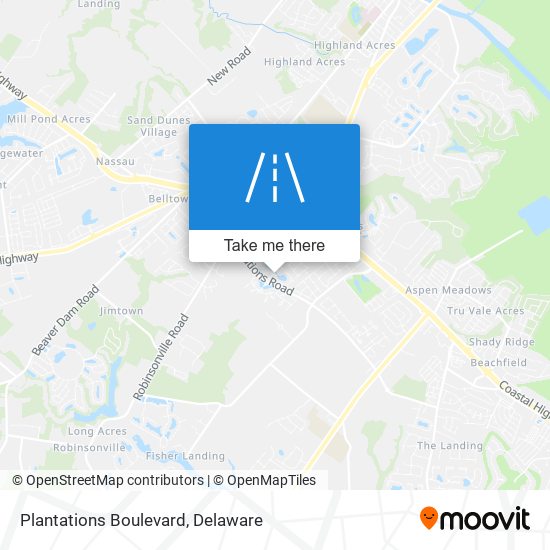 Plantations Boulevard map